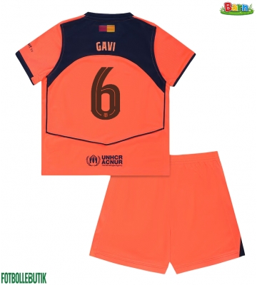 Barcelona Paez Gavi #6 Tredjeställ Barn 2025-26 Kortärmad (+ Korta byxor)